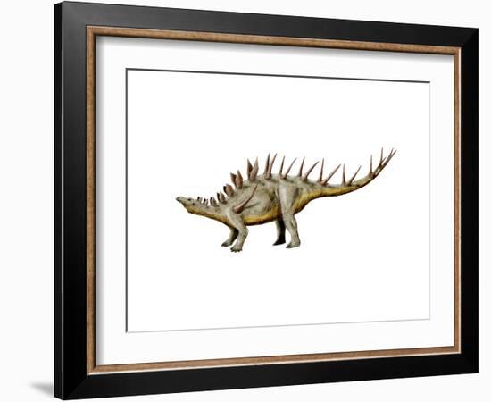 Kentrosaurus Dinosaur-null-Framed Art Print