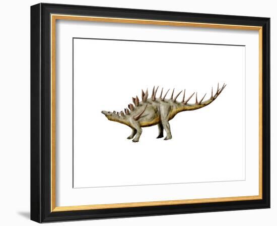 Kentrosaurus Dinosaur-null-Framed Art Print