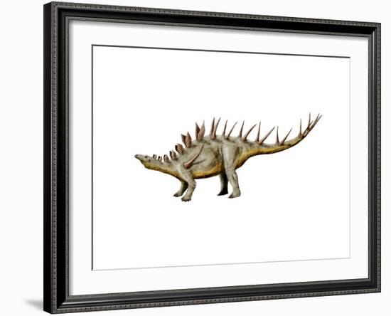 Kentrosaurus Dinosaur-null-Framed Art Print