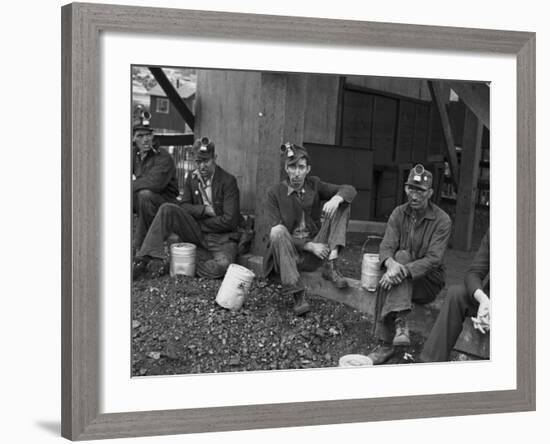 Kentucky Coal Miners, Jenkins, Kentucky, c.1935-Ben Shahn-Framed Photo