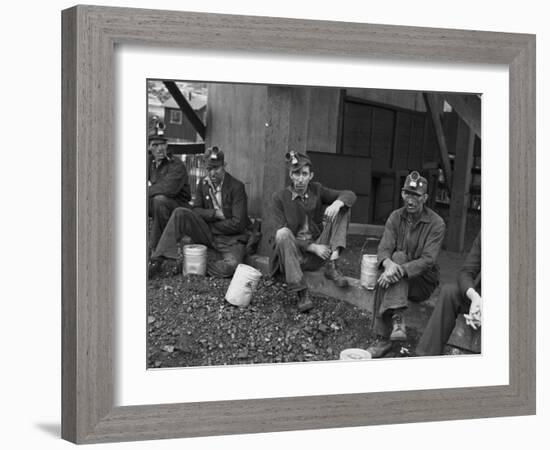 Kentucky Coal Miners, Jenkins, Kentucky, c.1935-Ben Shahn-Framed Photo