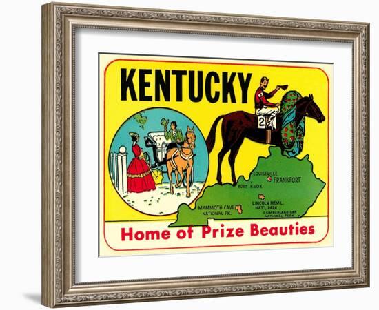 Kentucky Decal-null-Framed Art Print