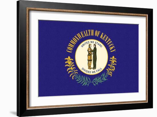 Kentucky State Flag-Lantern Press-Framed Art Print