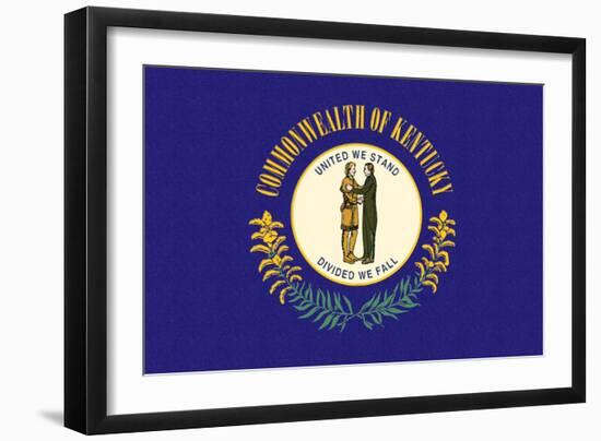 Kentucky State Flag-Lantern Press-Framed Art Print