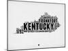 Kentucky Word Cloud 2-NaxArt-Mounted Art Print