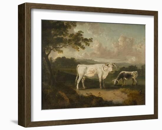Kenwood, Lord Mansfield's Pedigree Cattle, 1797-Julius Caesar Ibbetson-Framed Giclee Print