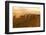 Kenya, Amboseli National Park, Wildebeest Running at Sunset-Anthony Asael-Framed Photographic Print