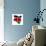 Kenya Flag On Map-Speedfighter-Premium Giclee Print displayed on a wall