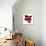 Kenya Flag On Map-Speedfighter-Premium Giclee Print displayed on a wall