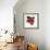 Kenya Flag On Map-Speedfighter-Framed Premium Giclee Print displayed on a wall