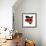 Kenya Flag On Map-Speedfighter-Framed Art Print displayed on a wall