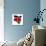 Kenya Flag On Map-Speedfighter-Mounted Art Print displayed on a wall