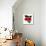 Kenya Flag On Map-Speedfighter-Mounted Art Print displayed on a wall