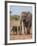 Kenya, Kajiado County, Amboseli National Park. a Female African Elephant with Two Small Babies.-Nigel Pavitt-Framed Photographic Print