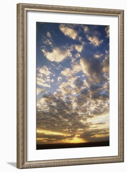 Kenya, Maasai Mara National Reserve, Cloud Pattern at Sunrise-Adam Jones-Framed Photographic Print