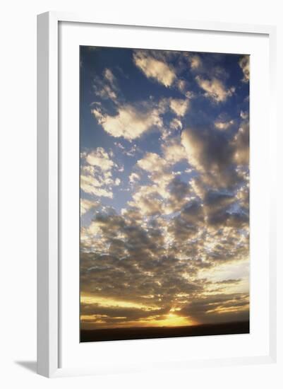 Kenya, Maasai Mara National Reserve, Cloud Pattern at Sunrise-Adam Jones-Framed Photographic Print