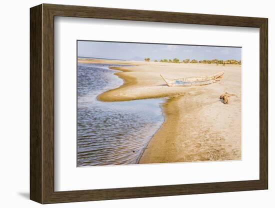 Kenya. Omo River Basin, Lake Turkana Basin, west shore of Lake Turkana, Lobolo Camp beach.-Alison Jones-Framed Photographic Print