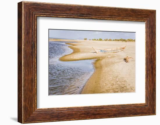 Kenya. Omo River Basin, Lake Turkana Basin, west shore of Lake Turkana, Lobolo Camp beach.-Alison Jones-Framed Photographic Print