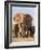 Kenya, Taita-Taveta County, Tsavo East National Park. a Herd of Elephants.-Nigel Pavitt-Framed Photographic Print