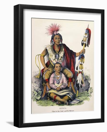 Keokuk (Chief of the Sauk and Fox Nation)-Charles Bird King-Framed Giclee Print