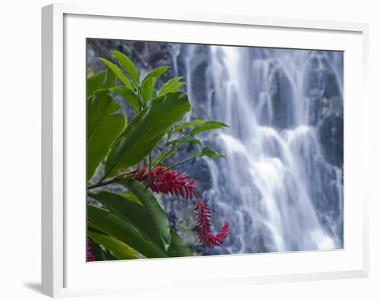 Kepirohi Waterfall, Pohnpei, Federated States of Micronesia-Michele Falzone-Framed Photographic Print