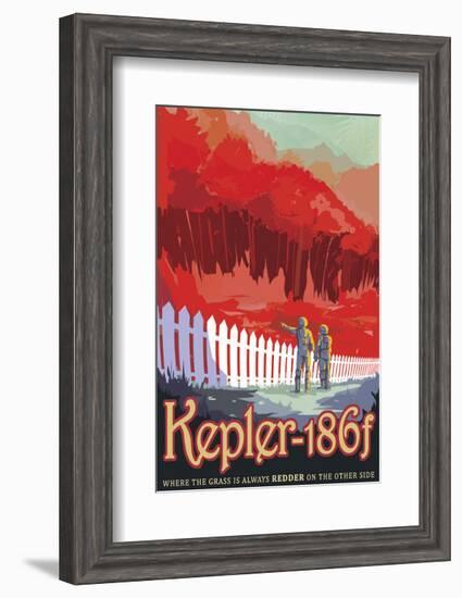 Kepler-186f-Vintage Reproduction-Framed Art Print