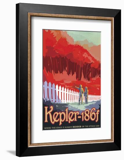 Kepler-186f-Vintage Reproduction-Framed Art Print