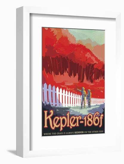 Kepler-186f-Vintage Reproduction-Framed Art Print