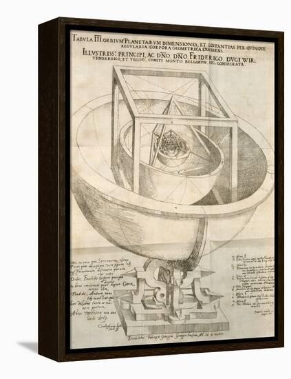 Kepler's Cosmological Model, Artwork-null-Framed Premier Image Canvas