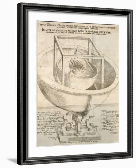 Kepler's Cosmological Model, Artwork-null-Framed Photographic Print