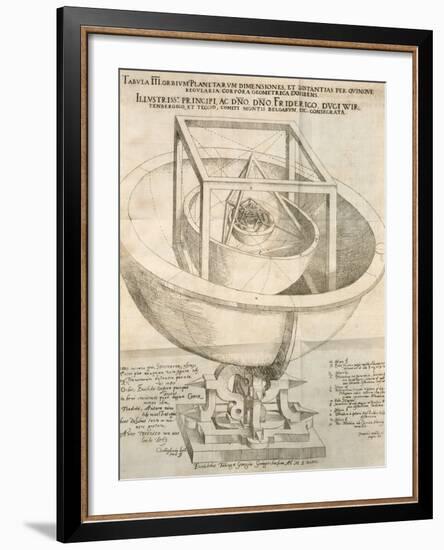 Kepler's Cosmological Model, Artwork-null-Framed Photographic Print