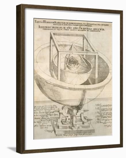 Kepler's Cosmological Model, Artwork-null-Framed Photographic Print