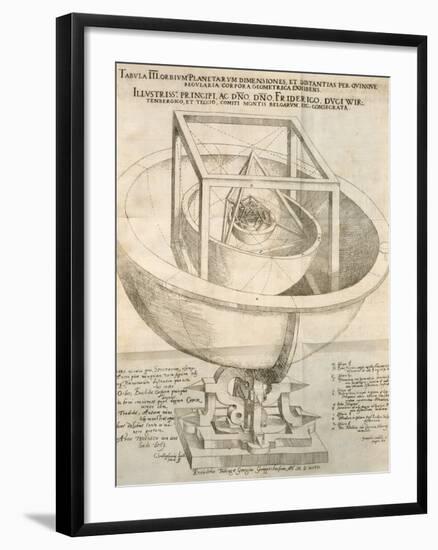 Kepler's Cosmological Model, Artwork-null-Framed Photographic Print