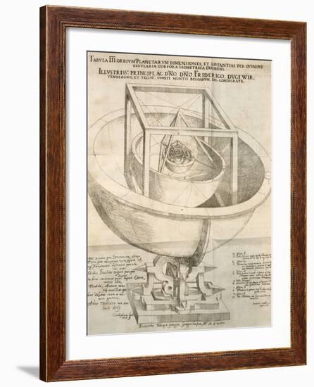 Kepler's Cosmological Model, Artwork-null-Framed Photographic Print