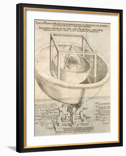 Kepler's Cosmological Model, Artwork-null-Framed Photographic Print