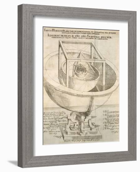 Kepler's Cosmological Model, Artwork-null-Framed Photographic Print