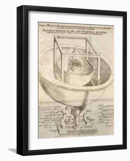 Kepler's Cosmological Model, Artwork-null-Framed Photographic Print