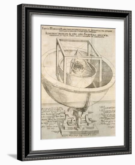 Kepler's Cosmological Model, Artwork-null-Framed Photographic Print