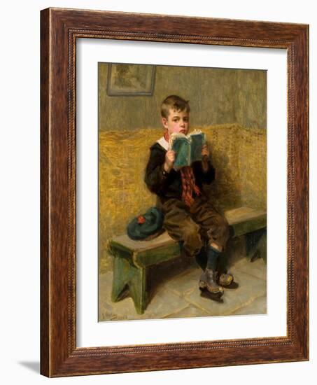 Kept In, 1908-Ralph Hedley-Framed Giclee Print