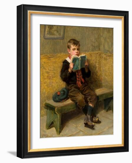 Kept In, 1908-Ralph Hedley-Framed Giclee Print