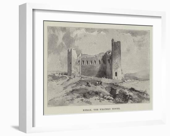 Kerak, the Western Tower-null-Framed Giclee Print