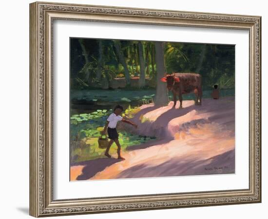 Kerala Backwaters, India, 1996-Andrew Macara-Framed Giclee Print