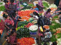 Colorful Vegetable Market in Chichicastenango, Guatemala-Keren Su-Photographic Print