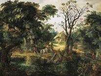 Landscape with Peasants-Kerinex Alexander-Framed Giclee Print