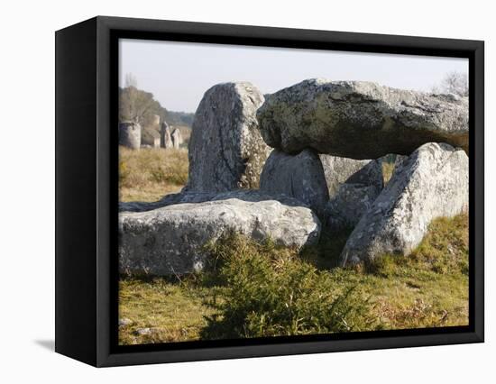 Kermario Menhirs in Carnac, Morbihan, Brittany, France, Europe-null-Framed Premier Image Canvas