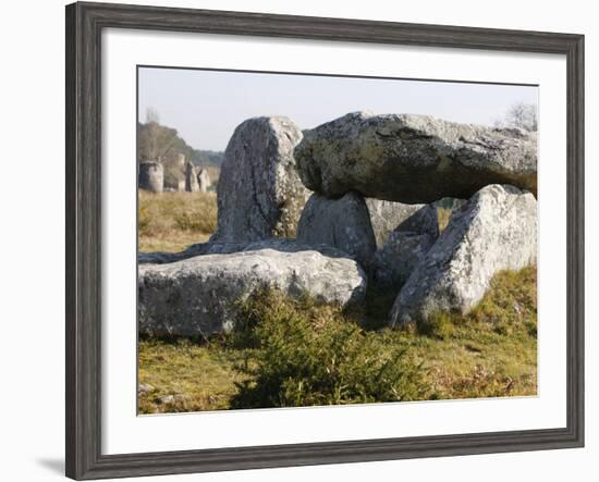 Kermario Menhirs in Carnac, Morbihan, Brittany, France, Europe-null-Framed Photographic Print