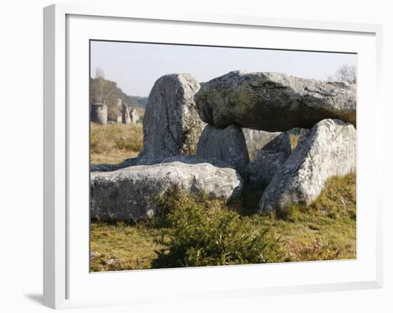 Kermario Menhirs in Carnac, Morbihan, Brittany, France, Europe-null-Framed Photographic Print