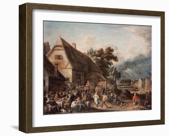 Kermesse (Festival) (Oil on Canvas)-David the Younger Teniers-Framed Giclee Print