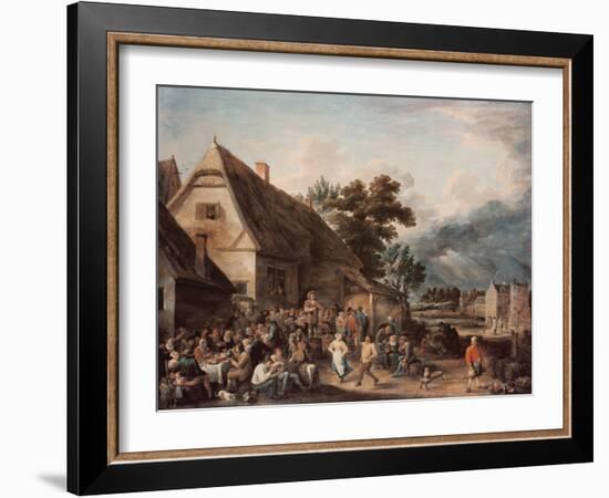 Kermesse (Festival) (Oil on Canvas)-David the Younger Teniers-Framed Giclee Print