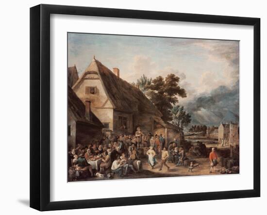 Kermesse (Festival) (Oil on Canvas)-David the Younger Teniers-Framed Giclee Print